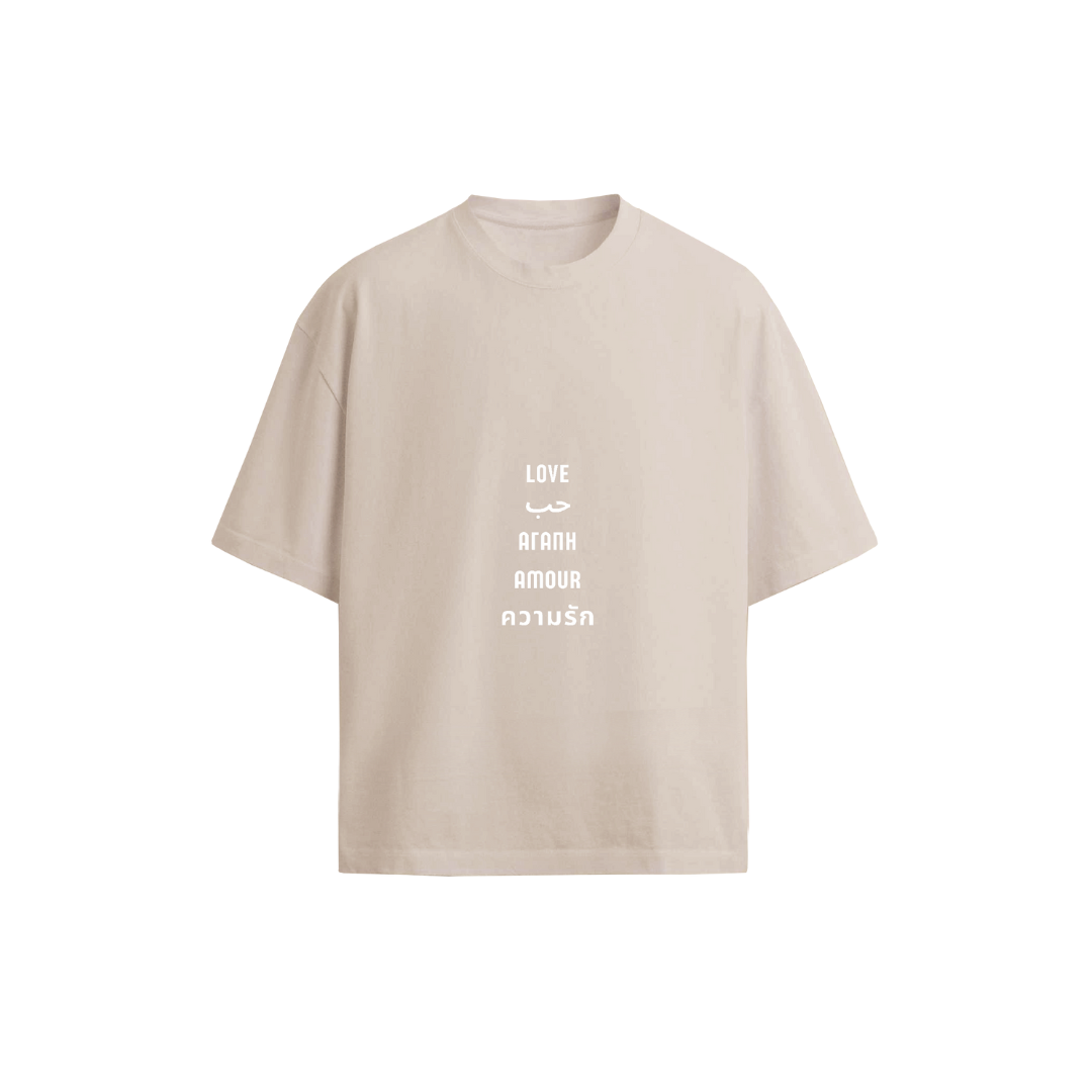 Oversized Heavyweight Tee - Love