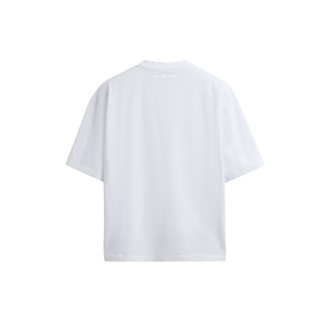 Love Tee back print — love in Arabic French Greek English Thai — LOVE DIFFERENT