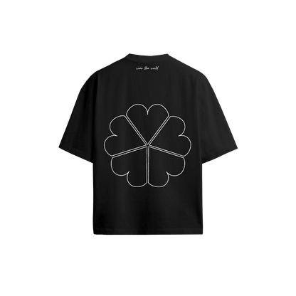 Five Hearts Tee back print - five hearts five continents - LOVE DIFFERENT