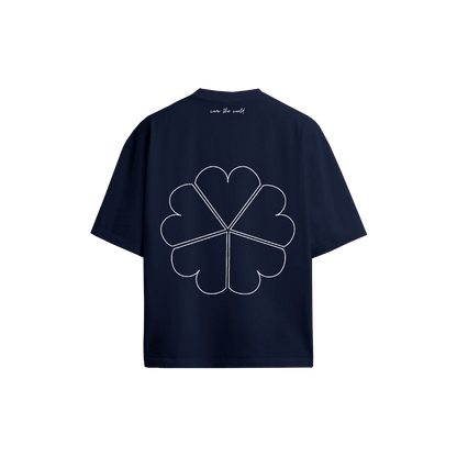 Five Hearts Tee back print — five hearts five continents — LOVE DIFFERENT