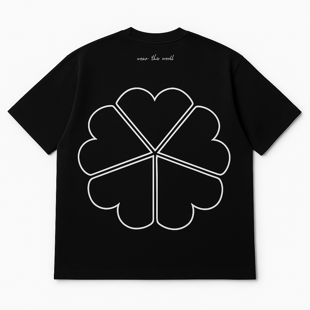 Oversized Heavyweight T-shirt in Black